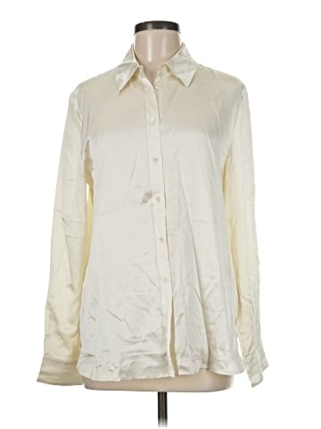 Banana Republic Long Sleeve Silk Top (view 1)