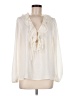 Sofia Jeans by Sofia Vergara 100% Polyester Ivory Long Sleeve Blouse Size 8 - photo 1