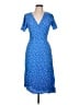 Lulus Polka Dots Blue Casual Dress Size L - photo 1