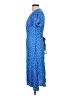 Lulus Polka Dots Blue Casual Dress Size L - photo 5