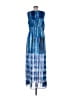 Calvin Klein 100% Polyester Tie-dye Blue Casual Dress One size - photo 2