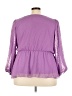City Chic 100% Polyester Purple 3/4 Sleeve Blouse Size 22 Plus (XL) - photo 2