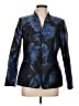 Kasper 100% Polyester Print Blue Blazer Size 10 - photo 1