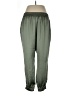 Simply Vera Vera Wang 100% Polyester Solid Green Active Pants Size L - photo 2
