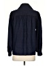 Unbranded 100% Silk Polka Dots Blue Long Sleeve Silk Top Size 2 - photo 2