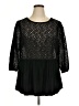 DR2 Black 3/4 Sleeve Blouse Size 1X - photo 1
