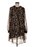 MNG 100% Polyester Brown Casual Dress Size 8 - photo 1