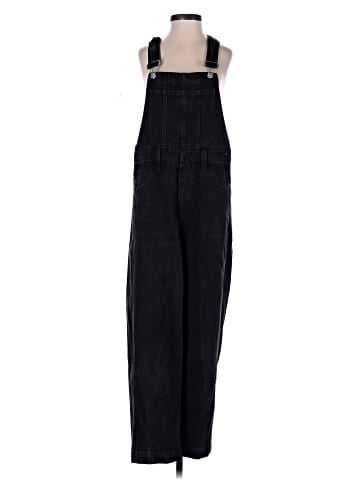 Madewell Straight-Leg Overalls in Lunar Wash (view 1)