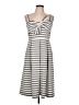 1901 100% Polyester Stripes Gray Casual Dress Size 12 Petite - photo 1