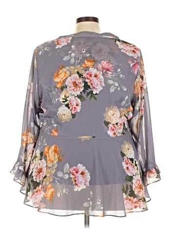 City Chic 3/4 Sleeve Blouse (view 2)