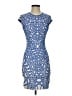 RVN Graphic Blue Cocktail Dress Size S - photo 1