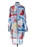 LOFT Beach Print Blue Casual Dress Size S - photo 2