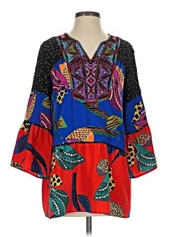 Calessa 3/4 Sleeve Blouse (view 1)