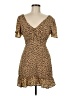 Forever 21 100% Polyester Animal Print Brown Cocktail Dress Size M - photo 1