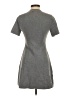 MNG Solid Gray Casual Dress Size S - photo 2