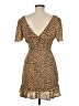 Forever 21 100% Polyester Animal Print Brown Cocktail Dress Size M - photo 2