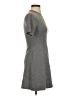 MNG Solid Gray Casual Dress Size S - photo 4