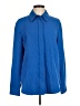 Topshop Blue Long Sleeve Blouse Size 6 - photo 1