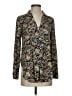 Maeve 100% Rayon Floral Black Long Sleeve Blouse Size S - photo 1
