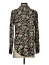 Maeve 100% Rayon Floral Black Long Sleeve Blouse Size S - photo 2