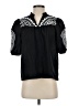 Mud Pie Black Short Sleeve Blouse Size S - photo 1