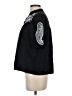 Mud Pie Black Short Sleeve Blouse Size S - photo 5