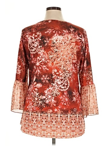 One World 3/4 Sleeve Blouse (view 2)