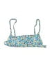 Xhilaration Floral Blue Swimsuit Top Size L - photo 1
