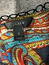J.Crew 100% Silk Paisley Black Long Sleeve Silk Top Size 6 - photo 7