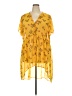 Torrid 100% Polyester Floral Yellow Short Sleeve Blouse Size 4X Plus (4) - photo 1