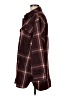 Forever 21 Plaid Burgundy Coat Size M - photo 5