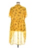 Torrid 100% Polyester Floral Yellow Short Sleeve Blouse Size 4X Plus (4) - photo 2