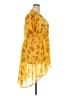 Torrid 100% Polyester Floral Yellow Short Sleeve Blouse Size 4X Plus (4) - photo 4