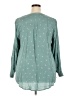 Torrid 100% Rayon Teal Long Sleeve Blouse Size 2X Plus (2) - photo 2