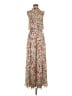 Julia Jordan 100% Polyester Floral Tan Casual Dress Size 4 - photo 1