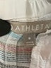 Athleta 100% Linen Stripes Ivory Athletic Shorts Size 8 - photo 3
