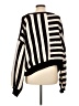 Pol 100% Polyester Stripes Black Pullover Sweater Size L - photo 2