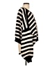 Pol 100% Polyester Stripes Black Pullover Sweater Size L - photo 4
