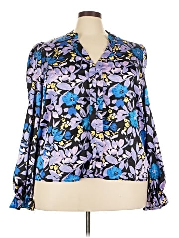 Shein Curve Long Sleeve Blouse (view 1)