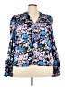 Shein Curve Floral Purple Long Sleeve Blouse Size 3X - photo 1