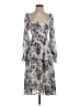 o.p.t 100% Polyester Paisley Ivory Cocktail Dress Size S - photo 1