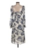 o.p.t 100% Polyester Paisley Ivory Cocktail Dress Size S - photo 2