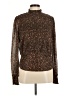 Bailey 44 Animal Print Brown Long Sleeve Blouse Size M - photo 1