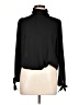 Veronica M. 100% Polyester Black Long Sleeve Blouse Size L - photo 1