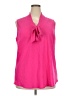 Kasper 100% Polyester Pink Sleeveless Blouse Size 2X - photo 1