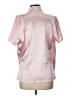 Unbranded 100% Polyester Pink Short Sleeve Blouse Size L (estimated) - photo 2