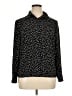Pendleton 100% Polyester Polka Dots Black Long Sleeve Blouse Size 14 - photo 1