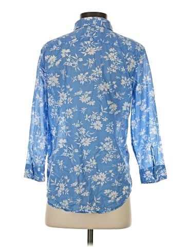 Lauren by Ralph Lauren 3/4 Sleeve Button-Down Shirt (view 2)