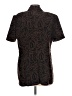 Sag Harbor 100% Polyester Animal Print Brown Short Sleeve Blouse Size 12 - photo 2