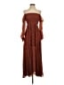 o.p.t 100% Polyester Brown Casual Dress Size XS - photo 1